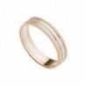 Alianza mate brillo oro rosa blanco