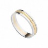 Alianza mate brillo oro blanco amarillo
