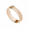 Alianza mate brillo oro rosa