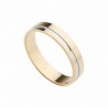 Alianza lisa oro amarillo blanco