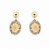 Pendientes piedra color oro 18k [49-12709-3-p9-839]