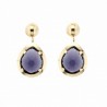 Pendientes piedra color oro 18k [49-12735-p9-839]