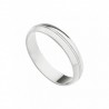 Alianza lisa oro blanco