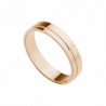Alianza lisa oro rosa