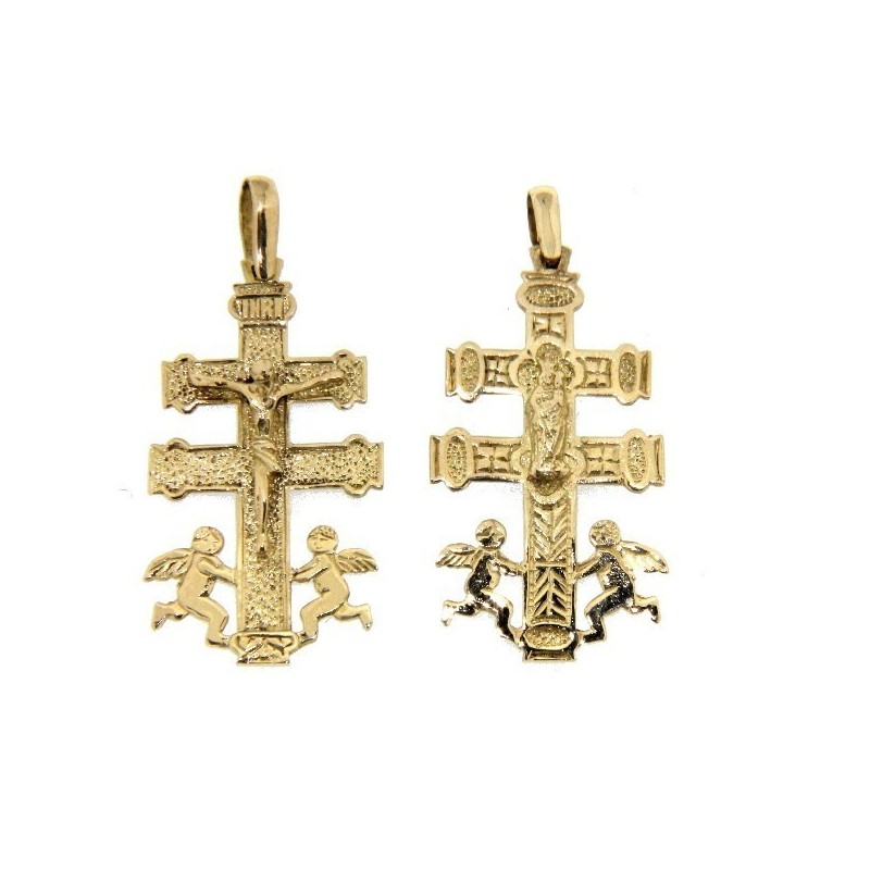 Cruz caravaca oro de 18k [50-7094]