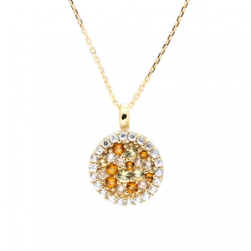 Colgante con cadena oro amarillo 18k [51-1000-1 ]