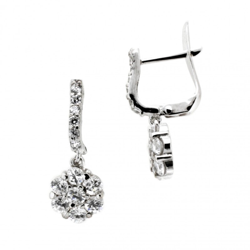 Pendientes oro blanco oro 18k [5-11192-1-p]