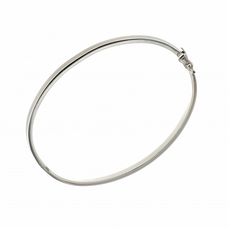 Pulsera caña oro blanco oro 18k [51-1-30-b]