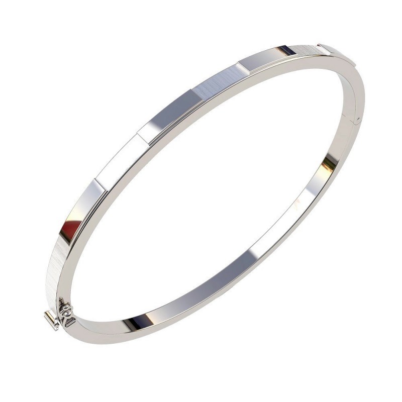 Pulsera cañá oro blanco oro 18k [51-13-35-b]