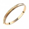 Pulsera caña grabada oro 18k [51-30-60-g]