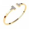 Pulsera caña circonitas oro 18k [51-45-t-30]