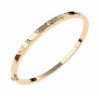 Pulsera caña circonitas oro 18k [51-8-35]