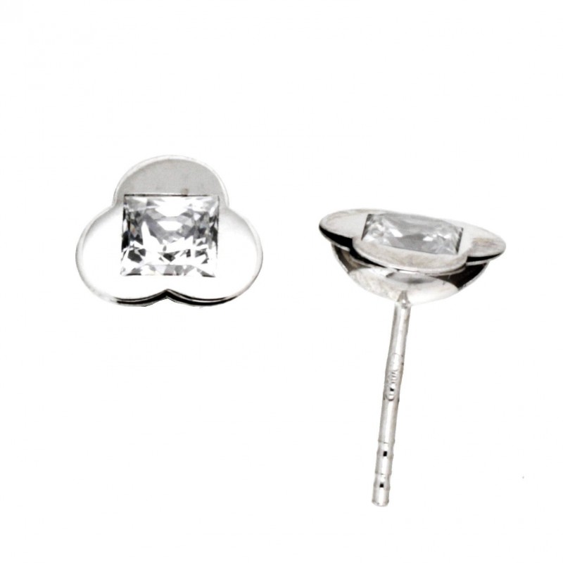 Pendientes oro blanco 18K [54-27265-B-P]