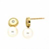 Pendientes perla oro amarillo 18K [54-28256-P]