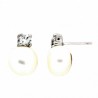 Pendientes perla oro blanco 18K [56-5784-1-P]