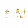 Pendientes perla oro amarillo 18K [56-6260-P]