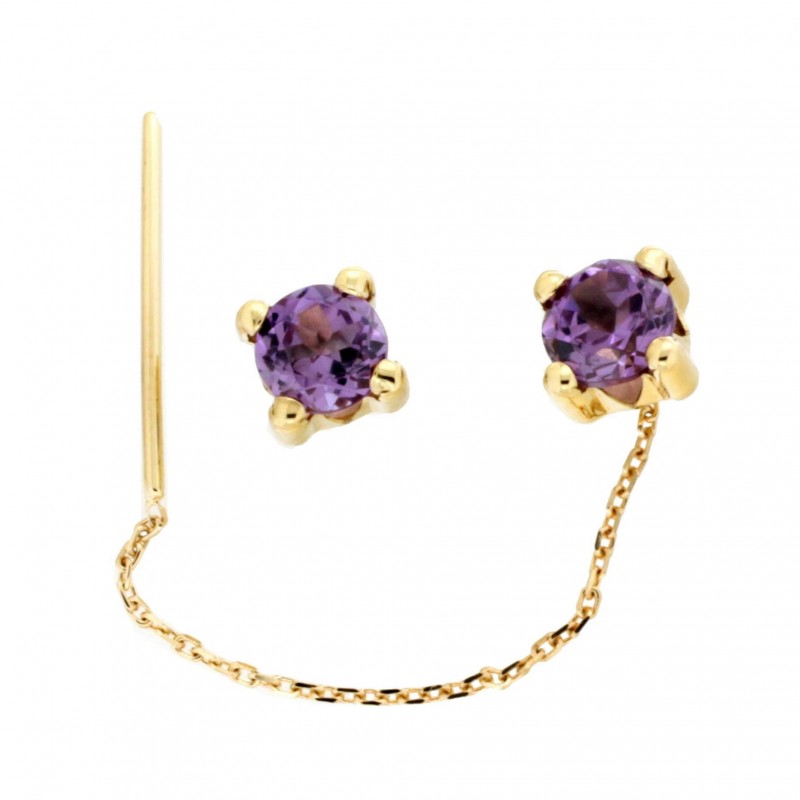 Pendientes piedra color oro 18k [56-6658-1-p9-839]