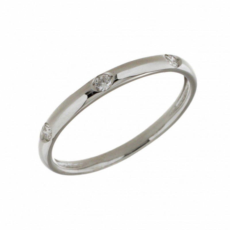 Sortija diamantes oro blanco