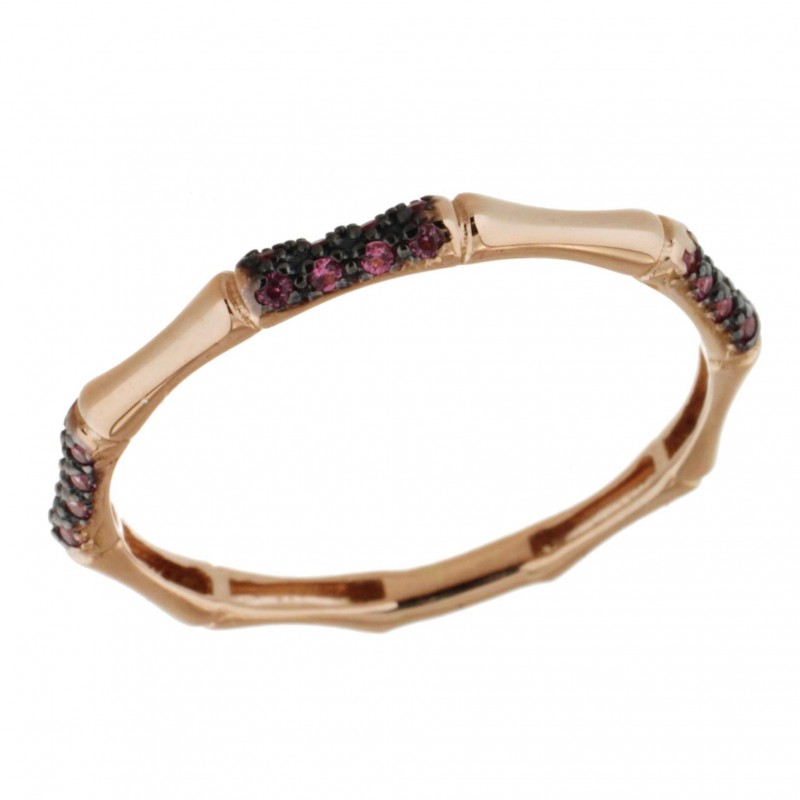Sortija espinel red oro rosa