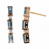 Pendientes oro rosa london blue oro 18k [56-7031-lb-p9-839]