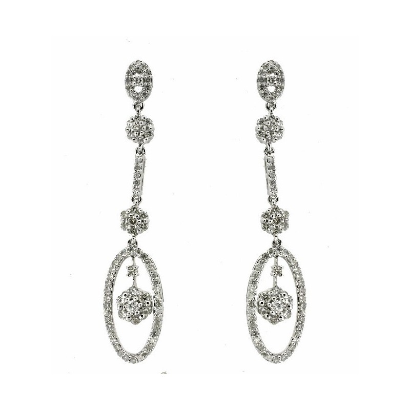 Pendientes diamantes oro 18k [58-30169-p]