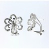 Pendientes diamantes oro blanco 18K [58-34303-P]