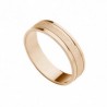 Alianza mate brillo oro rosa