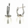 Pendientes diamantes oro blanco 18K [60-2979-P]