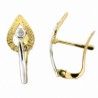 Pendientes diamantes oro amarillo 18K [60-4112-P]
