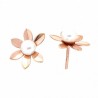 Pendientes perla oro rosa 18K [64-5360-R-P]