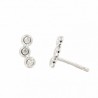 Pendientes diamantes oro blanco 18K [67-4157-P]