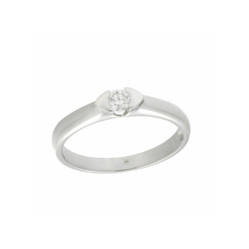 Solitario diamantes, oro 18k [ 67-6008-s ]