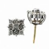 Pendientes diamantes oro blanco 18K [70-10238-P]