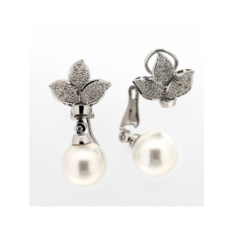 Pendientes diamantes australiana oro 18k [70-10554-p]