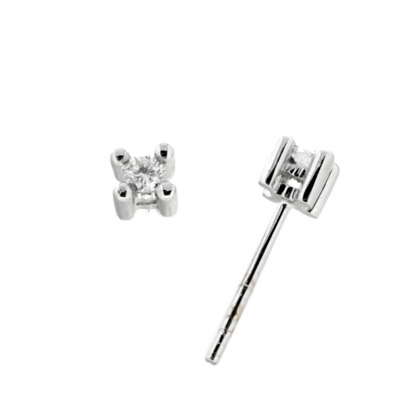 Pendientes diamantes oro blanco 18K [70-10564-P]