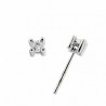 Pendientes diamantes oro blanco 18K [70-10565-P]
