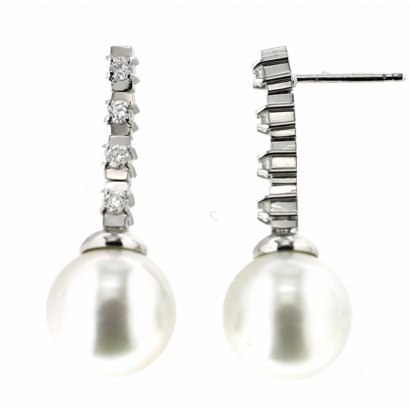 Pendientes diamantes australianas oro 18k [70-11340-p]