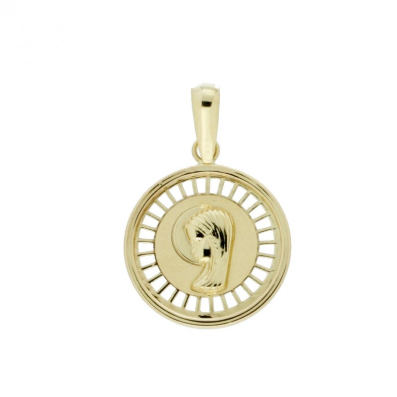 Medalla virgen niña oro 18k [70-11549]