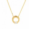 Colgante diamante con cadena oro amarillo 18k [70-11681 ]