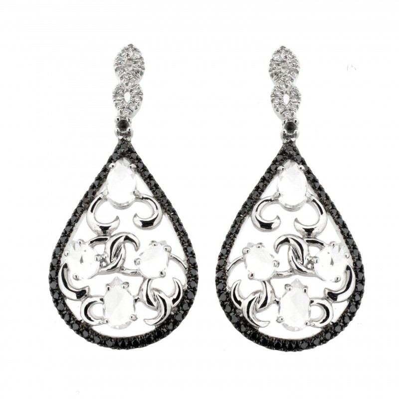 Pendientes diamantes oro 18k [72-24701-n-p]