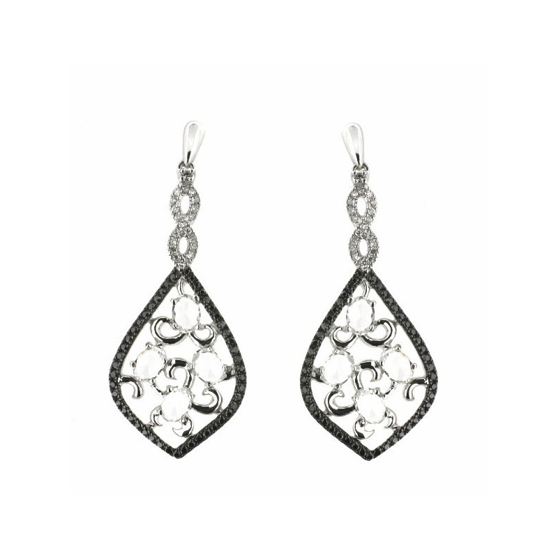 Pendientes diamantes oro 18k [72-24734-n-p]