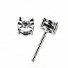 Pendientes diamantes oro blanco 18K [76-1119002-P]