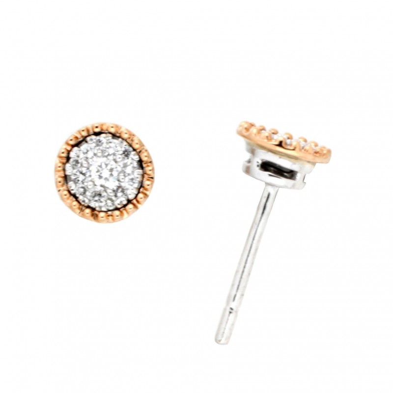 Pendientes diamantes oro amarillo 18K [76-2155008-P]