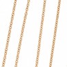 Cadena forxa oro rosa 18k [79-20100679-r ]