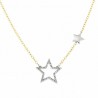 Gargantilla diamantes estrellas, oro 18k [80-1180651]