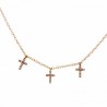 Gargantilla cruces diamantes, oro 18k [80-1380524]