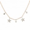 Gargantilla diamantes estrella chaton, oro 18k [80-1380596]