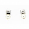 Pendientes perla oro blanco