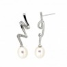 Pendientes perla oro 18k [82-1248-p]