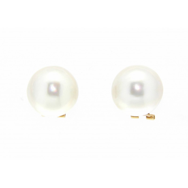 Pendientes mabe oro amarillo 18K [82-13600-3-P]
